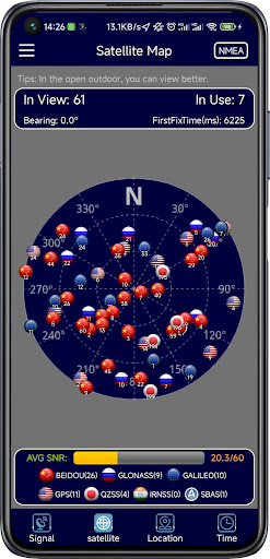 GPS Test Tool(Gnss Viewer) Screen 2