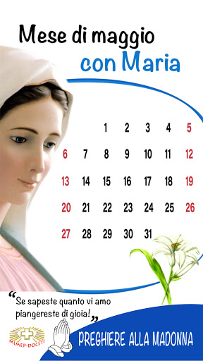 Android application Mese di maggio con Maria screenshort