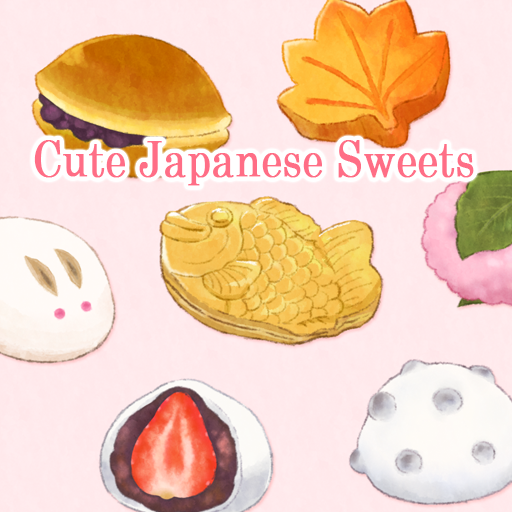 Cute Japanese Sweets Theme logo
