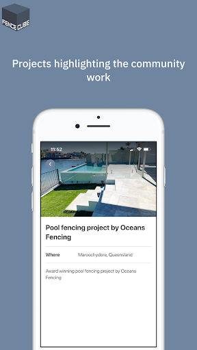 Android application Fence Cube screenshort