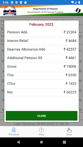 ePension HP Govt Pensioners Screen 3