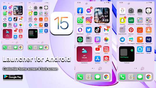 iPhone 15 Launcher for Android