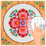 Beautiful Cross Stitch Picture Color By Number icon