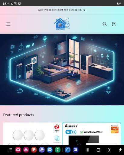Android application smart home shopping screenshort