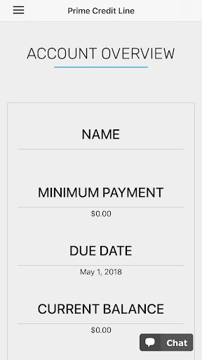 Prime Credit Line Screen 3