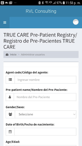 Android application RVL TrueCare screenshort
