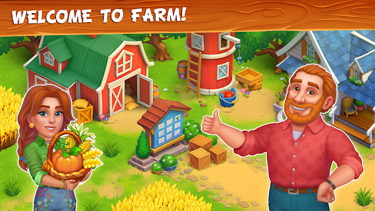 Farm Town Village Build Story MOD (Unlimited Gems) 1