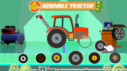 Farm Tractors Dinosaurs Games