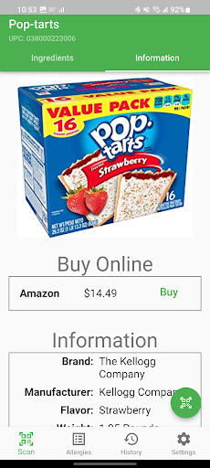 Food Alert Screen 2