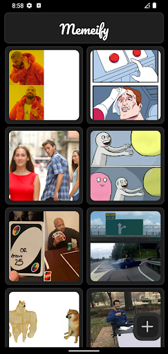 Android application Memeify screenshort
