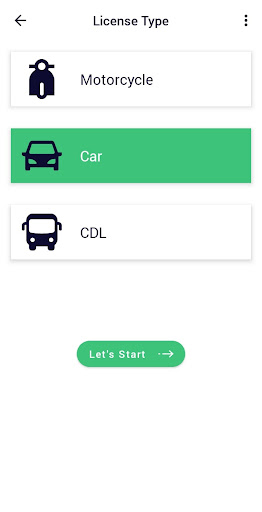 Android application DMV Permit Mock Test screenshort