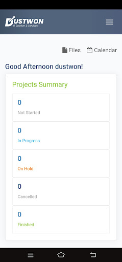 Dustwon Technology Client Screen 2
