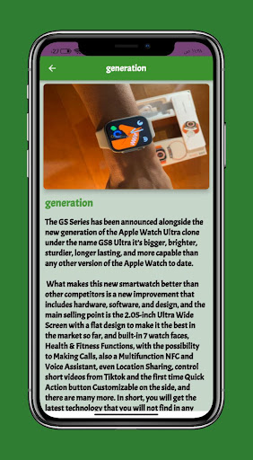 smart watch GS8 ultra Guide Screen 3