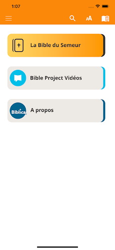Android application La Bible du Semeur screenshort