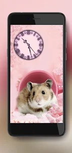 Hamsters Cute Clock