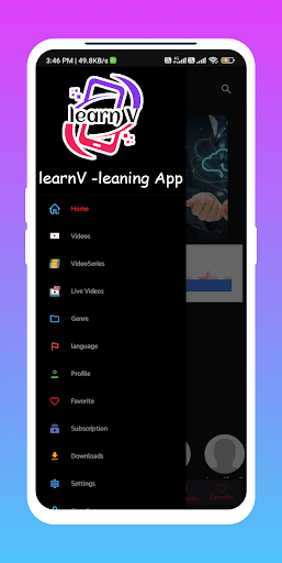 leanV - A online learning App Screen 2