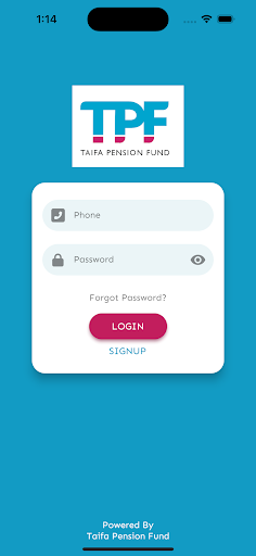 Android application Taifa Pension Fund screenshort