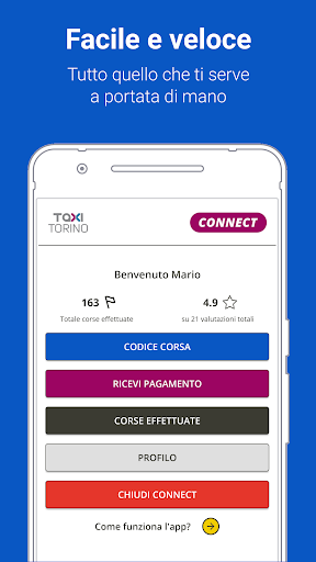 Taxi Torino Connect Screen 2