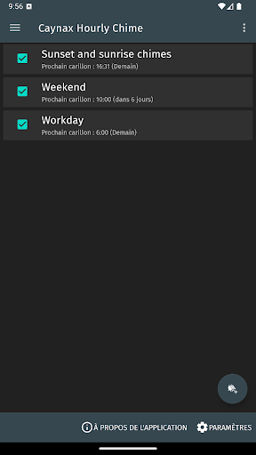 Aperçu de l'application