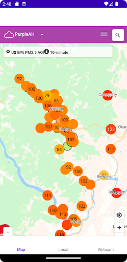 Android application Methow Air screenshort
