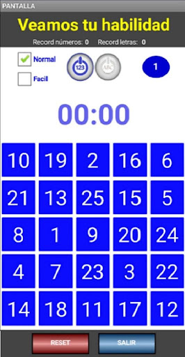 Letras y numeros Screen 2