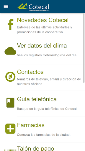 Android application Cotecal screenshort
