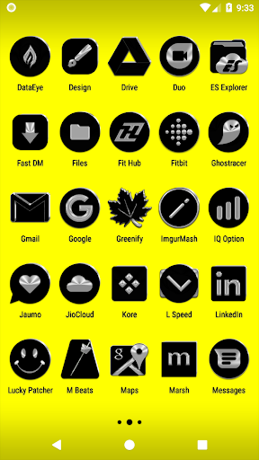 Black Icon Pack Screen 3