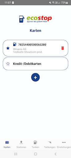 Android application ecostop screenshort