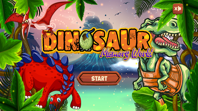#2. Dinosaur Memory World - Game (Android) By: DIVER APPs