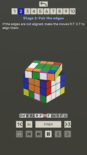 Android application Simple Cube Solver screenshort