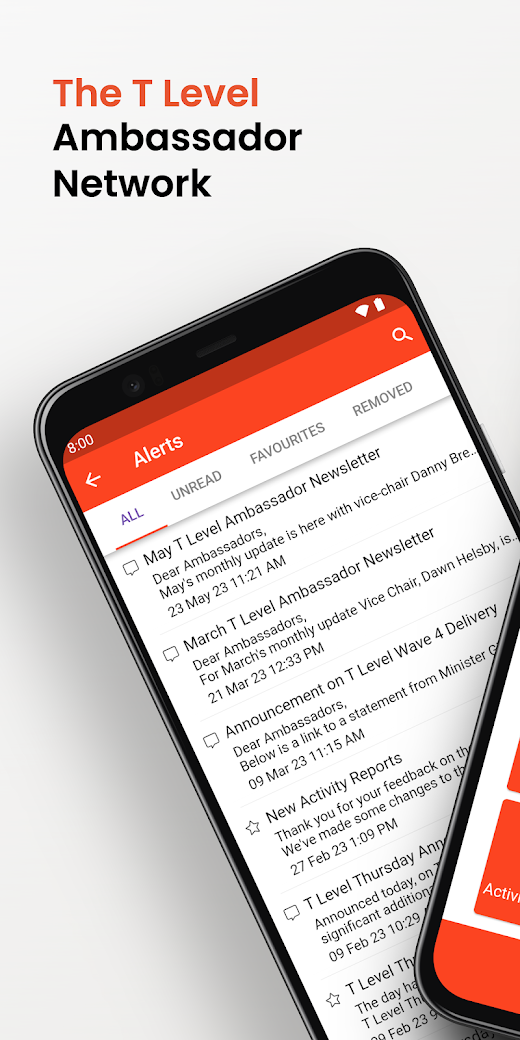 Android application T Level Ambassador App screenshot