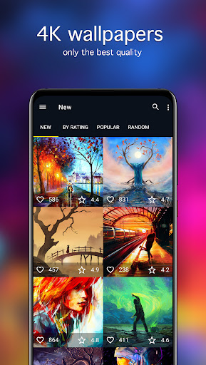 Android application Art Wallpapers 4K (Drawn) screenshort
