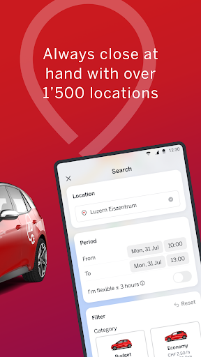 Mobility Carsharing Screen 2