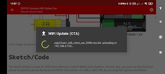 screenshot of ESP32 Camera Wifi Robot Car