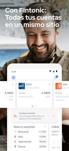 Android application Fintonic | Ahorra y finánciate screenshort
