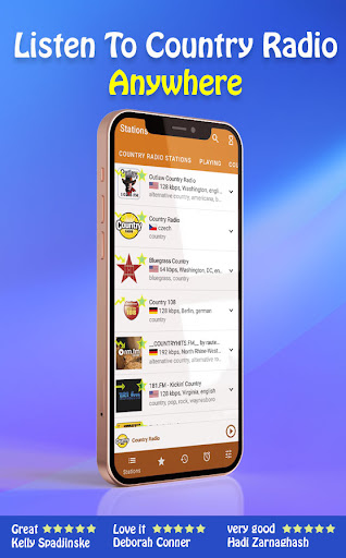 Country radio stations Screen 2