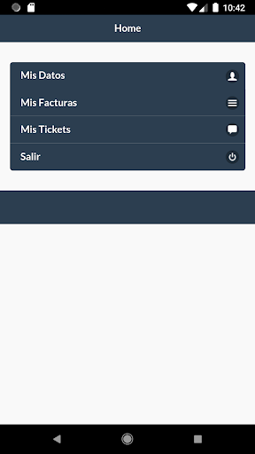 Android application SocialDatos screenshort