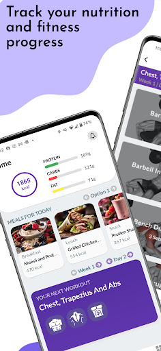 Android application FitU Workouts Plans screenshort