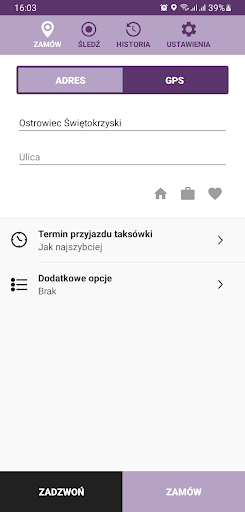 City Taxi Team Ostrowiec Screen 2