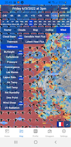 meteo.guru / velivole.fr Screen 2