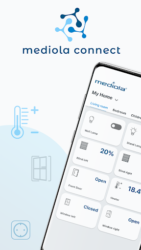 Android application mediola connect screenshort