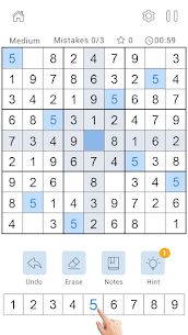 Daily Sudoku Classic Mod APK 1.1.5 (Unlimited Unlock) 1