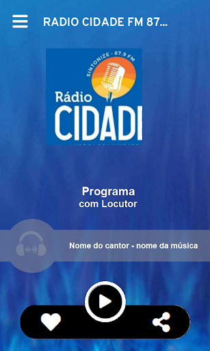 RÁDIO CIDADE FM 87,9 - FORTNOG Screen 2