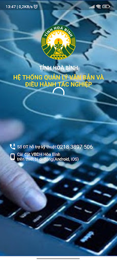 Android application VBDH Hoà Bình screenshort