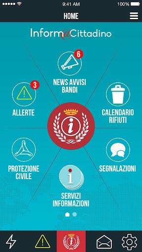 Android application Settimo San Pietro App Comuni screenshort