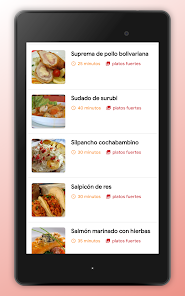 Captura de Pantalla 20 Recetas de Cocina Boliviana android