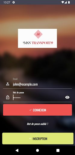 Android application MSN TRANSPORTS screenshort