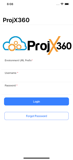 Android application ProjX360 Field App screenshort
