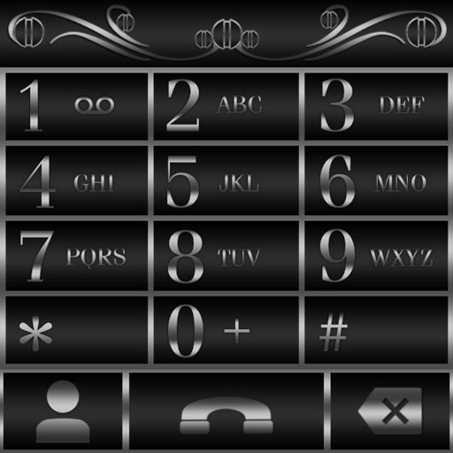 Abstract Carbon Dialer theme logo