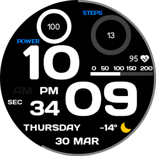 DIGITAL BIG Color Watchface